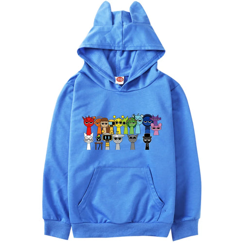 Sprunki Cartoon Toddler Teen Girls Sweatshirts Spring Autumn Coat