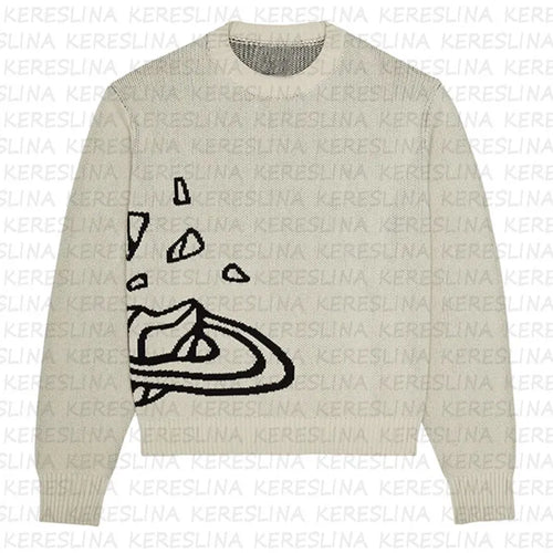 2024 sweater planet cosmic star knit jumper teen y2k clothes traf