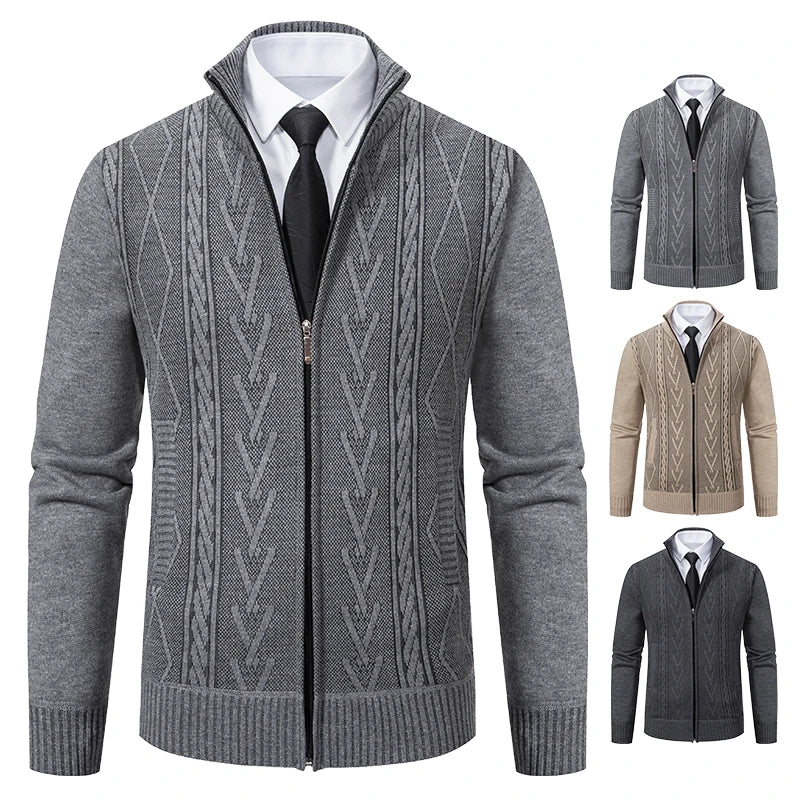 2023 autumn and winter new cashmere padded warm casual men&