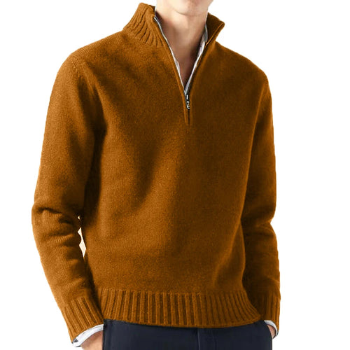 Autum Men Turtlenecks Sweaters Knitwear Pullovers Solid Color Long