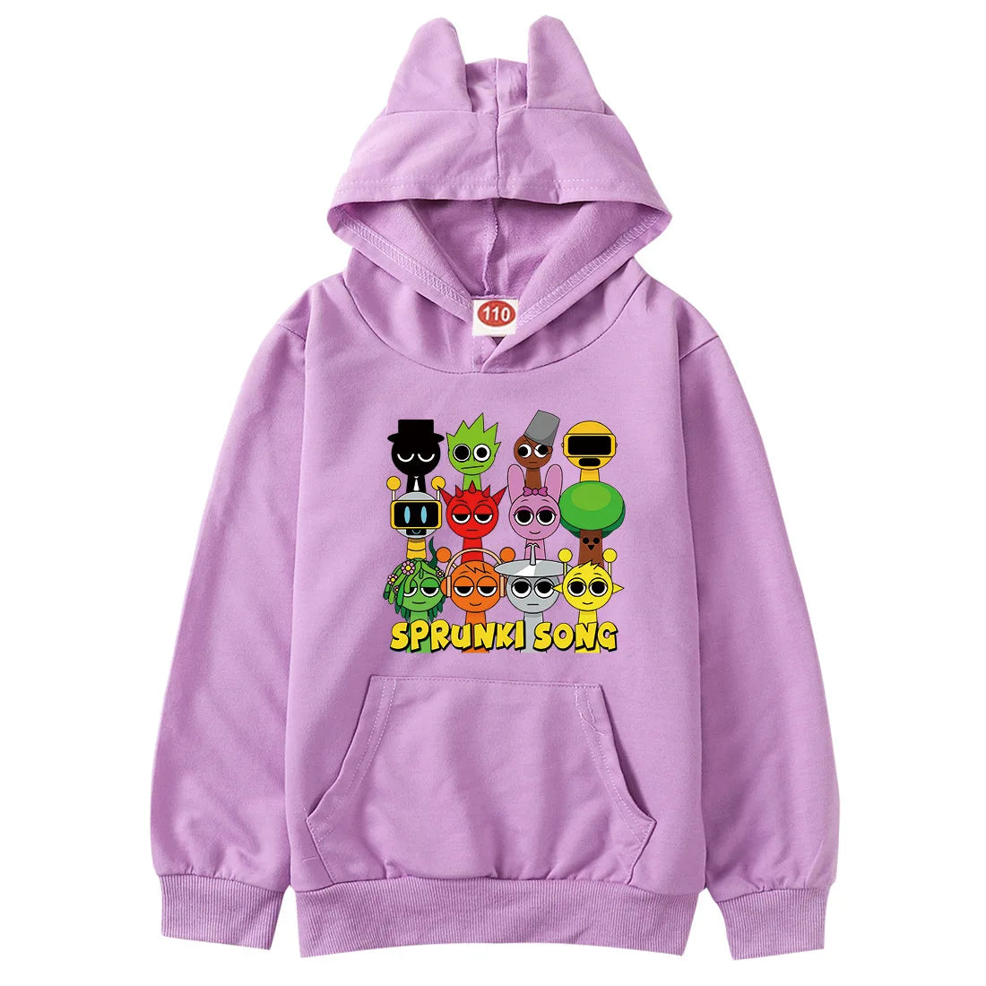 Sprunki Hoodie Kids Game Incredibox Clothes Baby Girls Cartoon Hooded