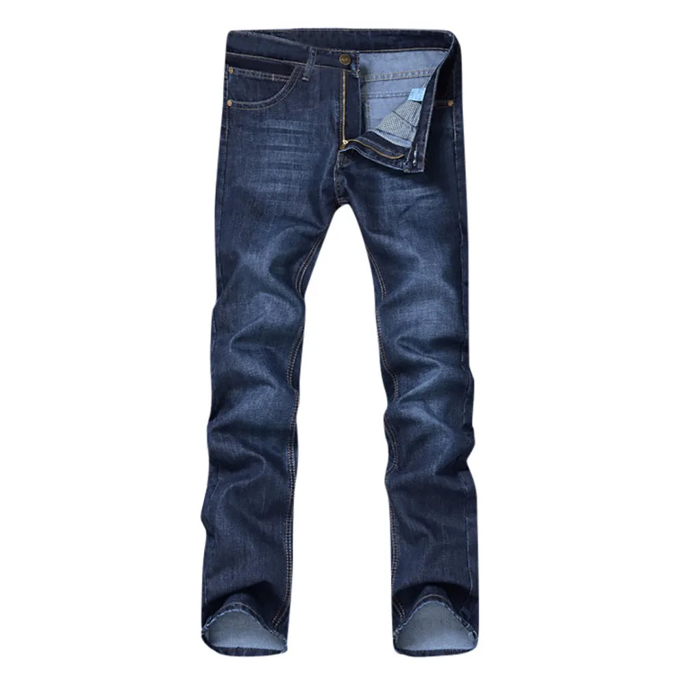 Fashion Comfortable Straight Casual Pants Retro Business Classic Denim