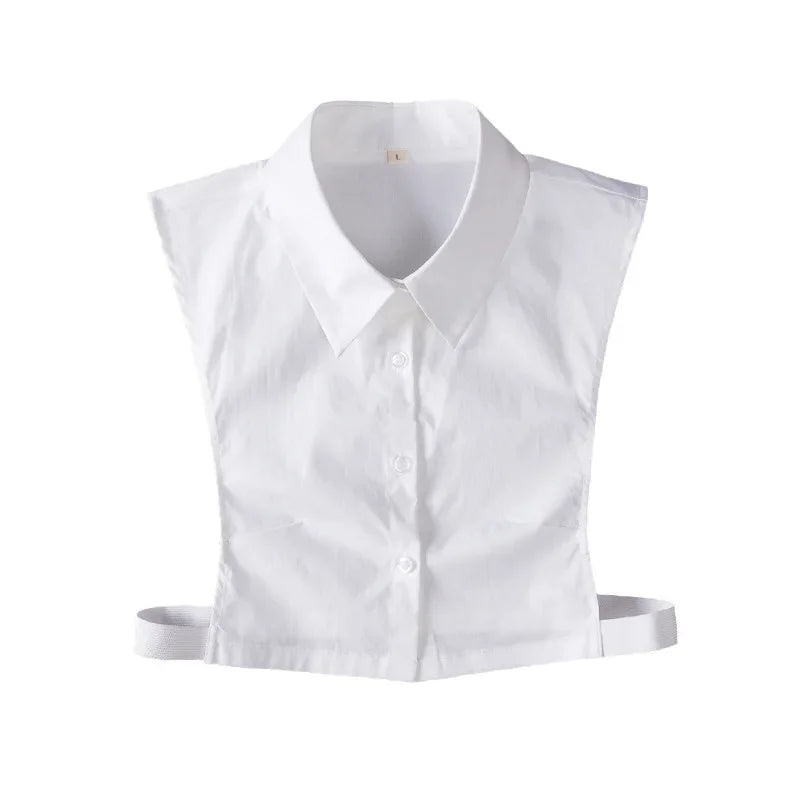Black White Fake Collar for Women Shirt Sweater Detachable Collar