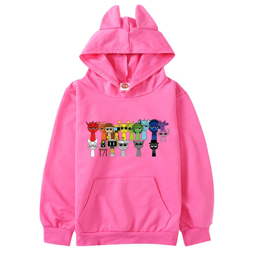 Sprunki Cartoon Toddler Teen Girls Sweatshirts Spring Autumn Coat