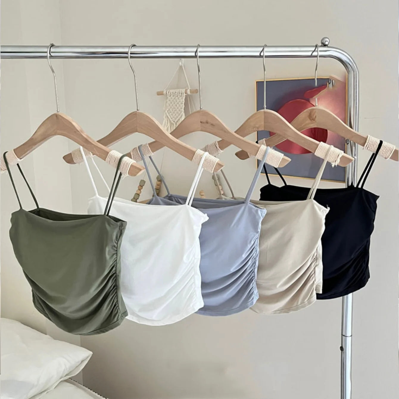 Women Crop Top Sexy Bra Seamless Tank Tops Summer Female Strap Top