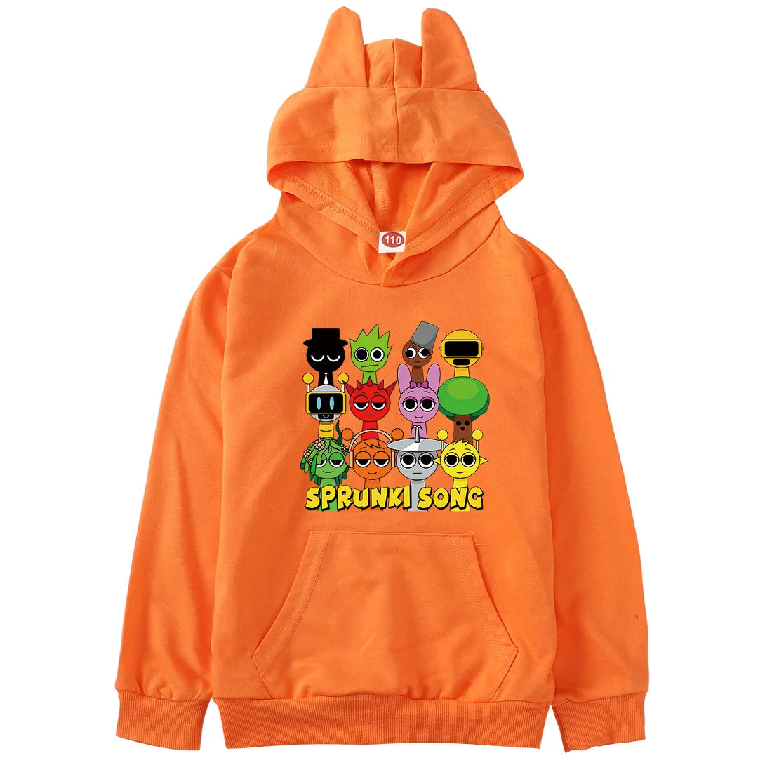 Sprunki Hoodie Kids Game Incredibox Clothes Baby Girls Cartoon Hooded