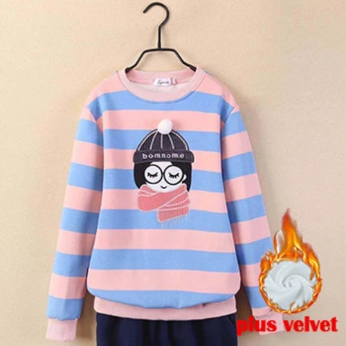 4 6 8 10 12 14 Year Teen Girls Sweatshirt Spring Kids Pullover Top
