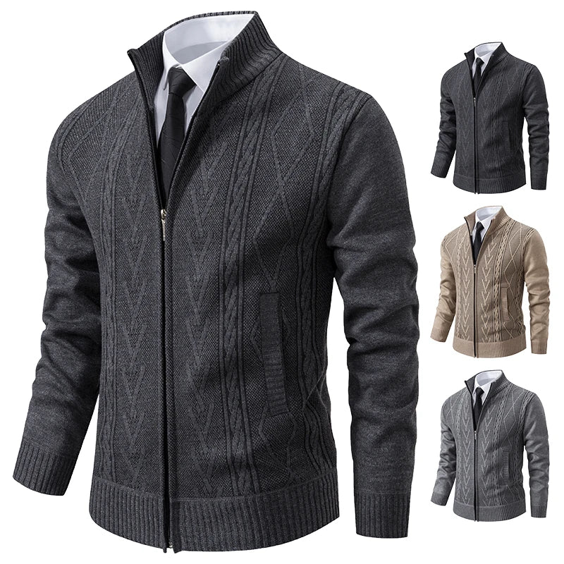 2023 autumn and winter new cashmere padded warm casual men&