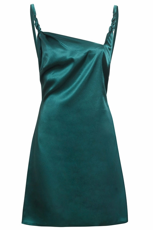 Green Backless Mini Dress