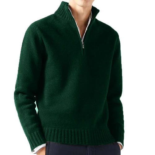Autum Men Turtlenecks Sweaters Knitwear Pullovers Solid Color Long