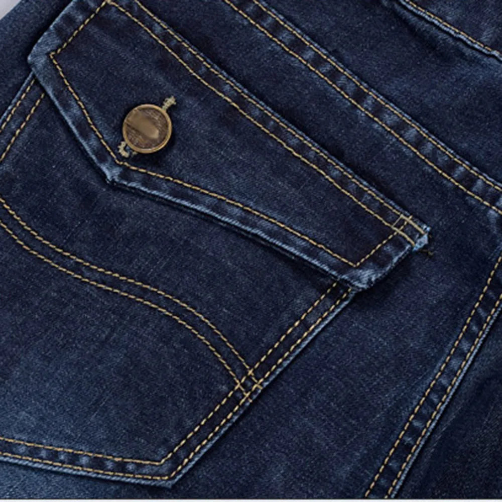 Fashion Comfortable Straight Casual Pants Retro Business Classic Denim