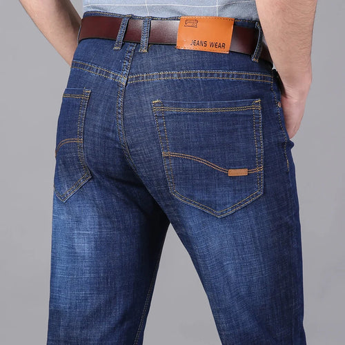 KUBRO Men Jeans Brand 2024 Fashion Business Pants Retro Classic Denim