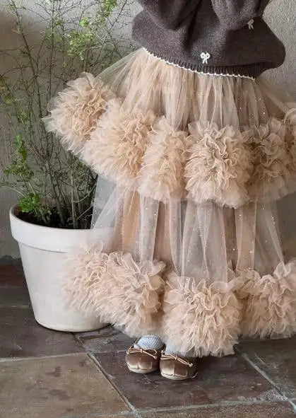 Childrens Sweater Winter New Girl Embroidery Butterfly-knot Lace