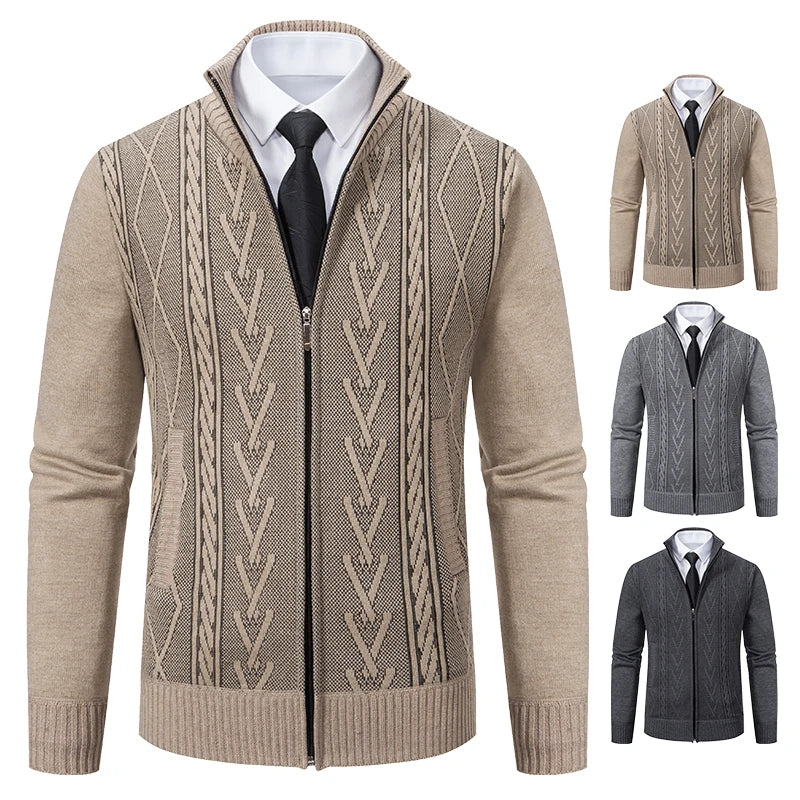 2023 autumn and winter new cashmere padded warm casual men&