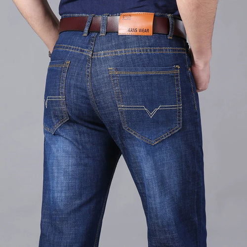 KUBRO Men Jeans Brand 2024 Fashion Business Pants Retro Classic Denim