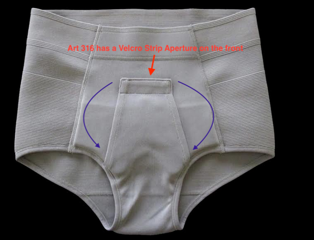 INGUINAL HERNIA SPORT BRIEF - PANT High Height Orione Ref.316