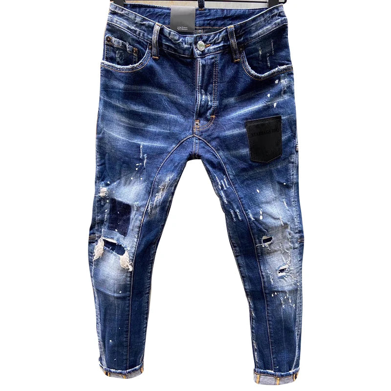 Chareiharper dsq T121 men`s jeans New wear simple men slim ripped