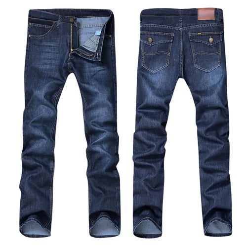 Fashion Comfortable Straight Casual Pants Retro Business Classic Denim