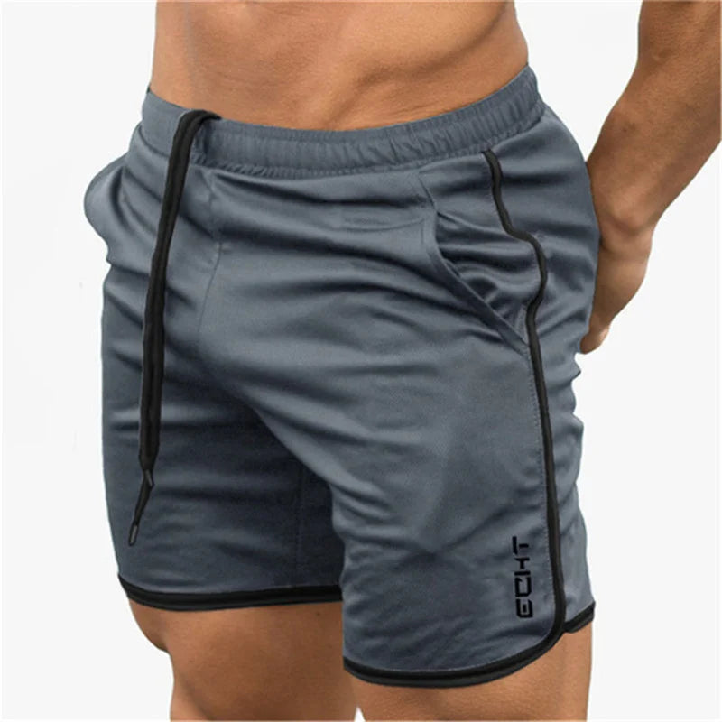 Men Fitness Shorts Summer Gyms Workout Male Breathable Mesh shorts