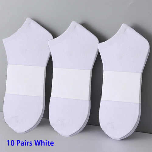 10 Pairs Women/Men Boat Socks Invisible Low Cut Silicone Non-slip