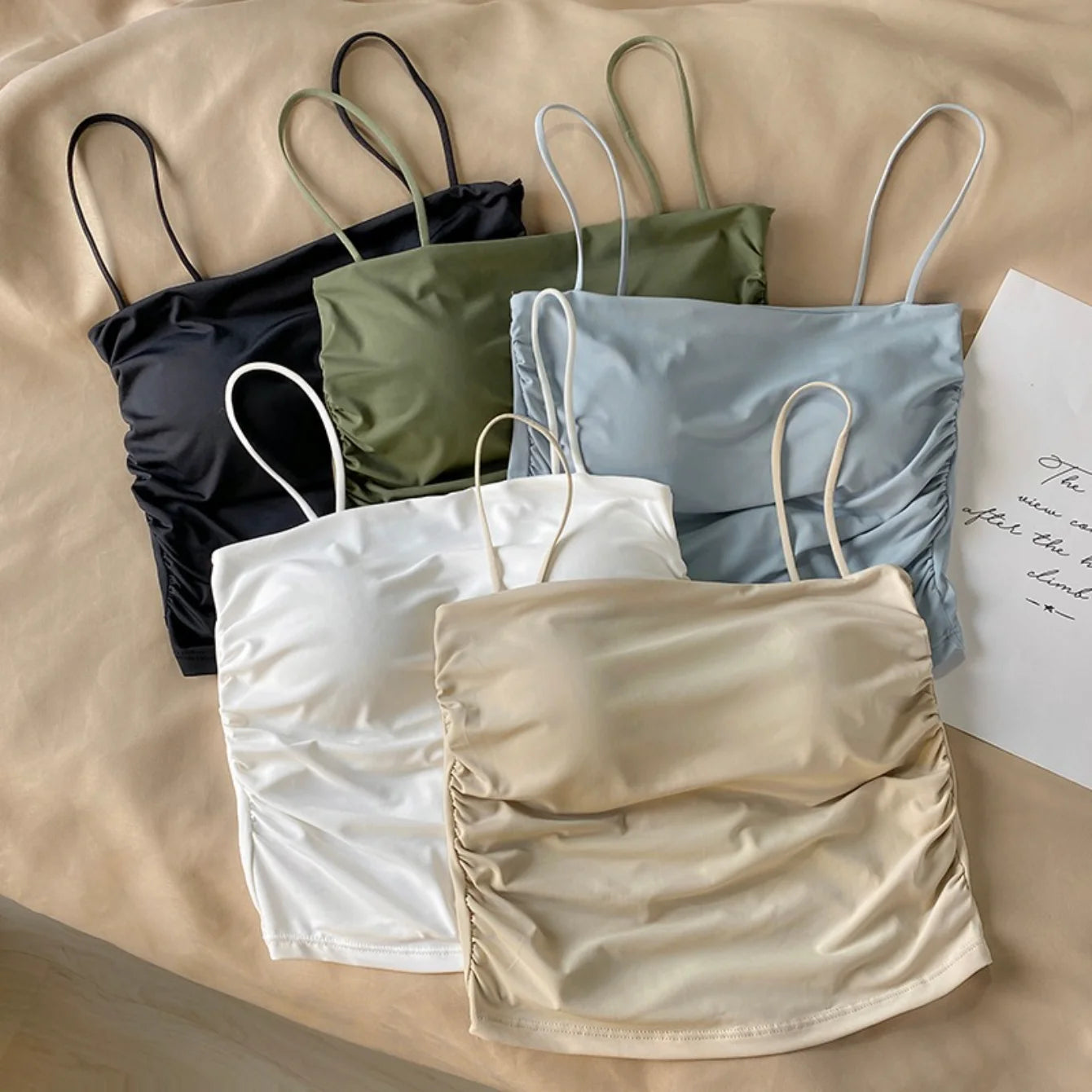 Women Crop Top Sexy Bra Seamless Tank Tops Summer Female Strap Top