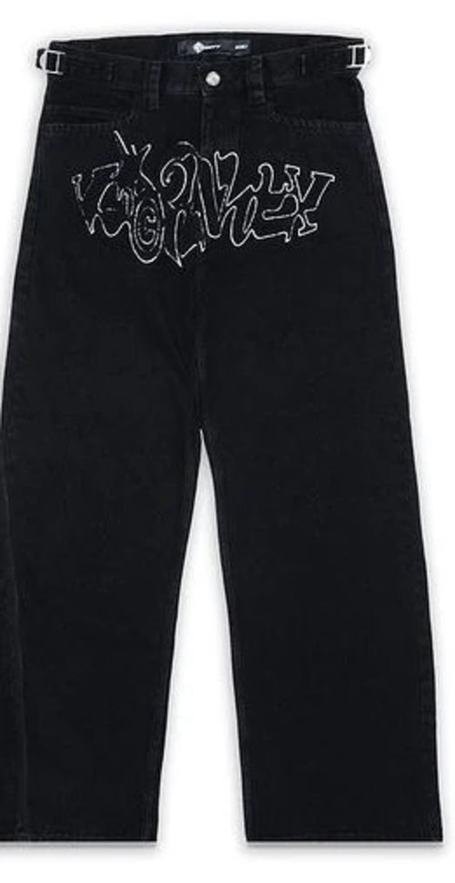 Baggy Jeans Harajuku Hip Hop Straight Wide Leg Pants Oversized Print