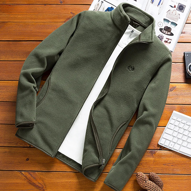 Man Fleece Tactical Softshell Jacket outwear Windbreaker Thermal