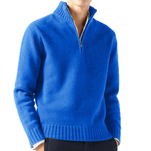 Autum Men Turtlenecks Sweaters Knitwear Pullovers Solid Color Long