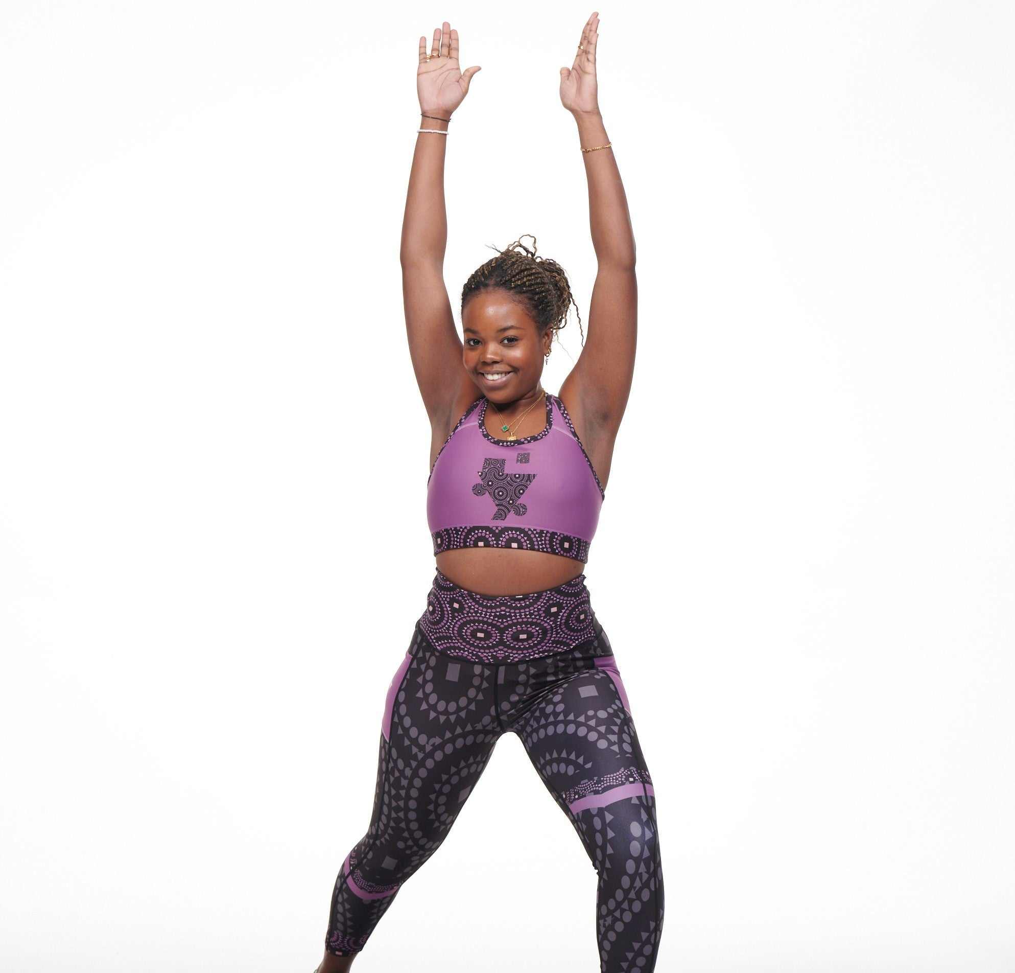 Signature On Purple Funky/Splash Sports Bra
