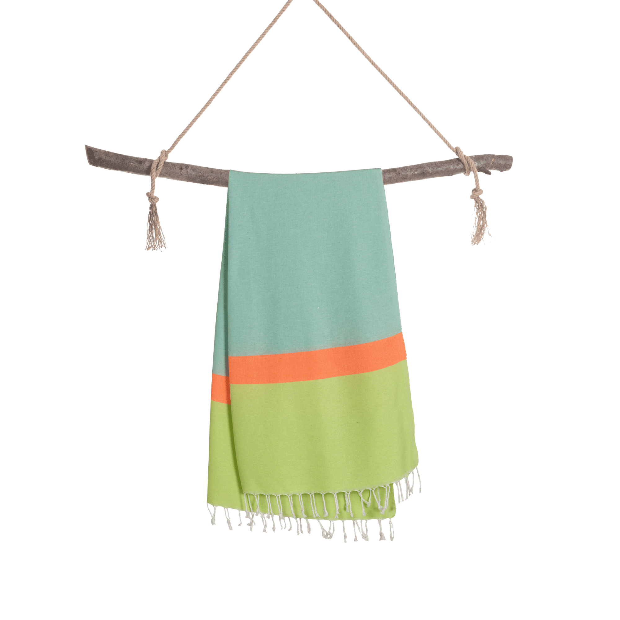 Neon Beach Towel with Recycled Gift Box, Recycled Cotton, Green, Blue