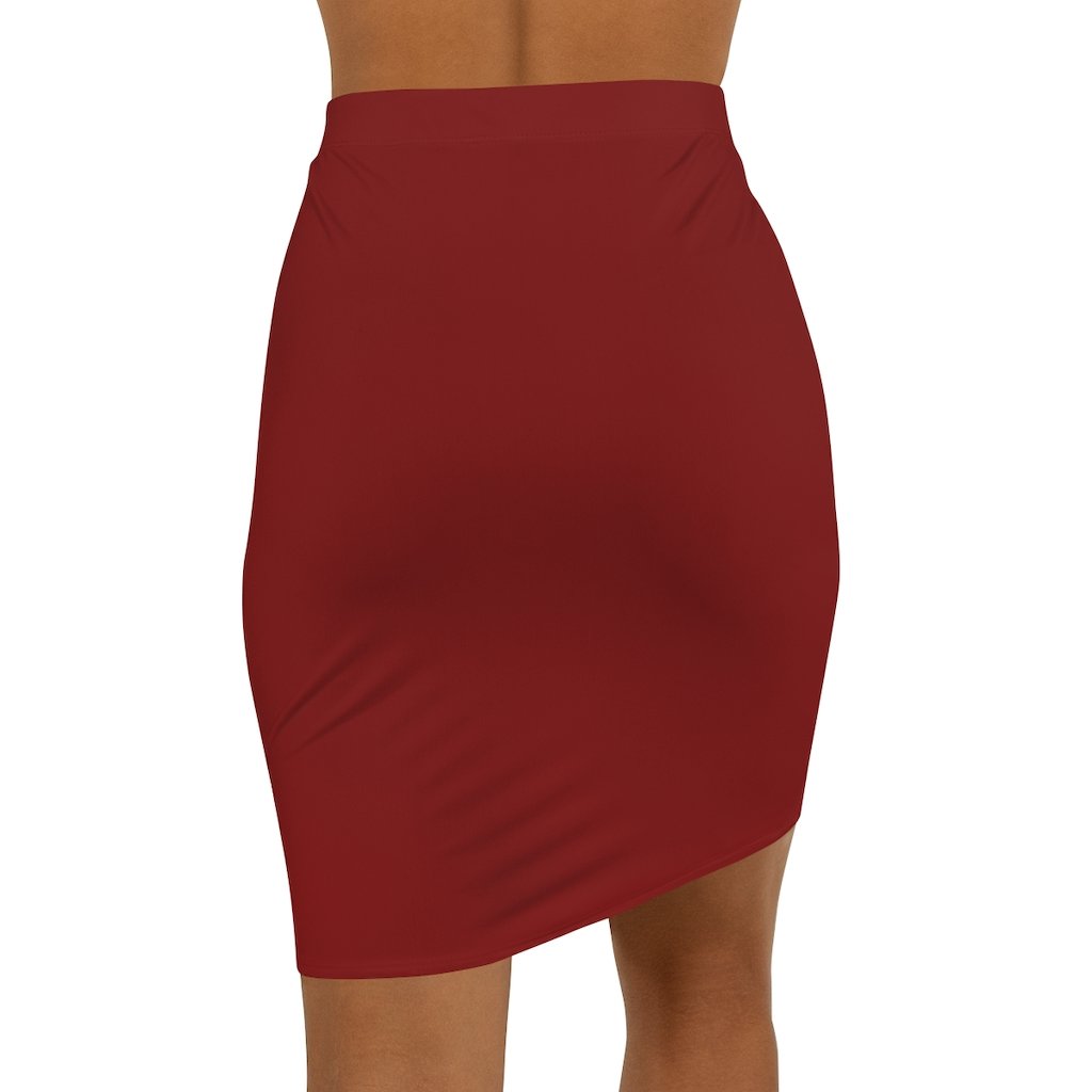 Womens Skirt, Maroon Pencil Skirt