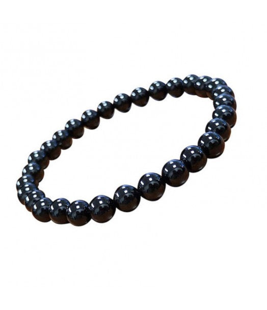 Bracelet Onyx Noir "Protection contre les énergies négatives" 8mm