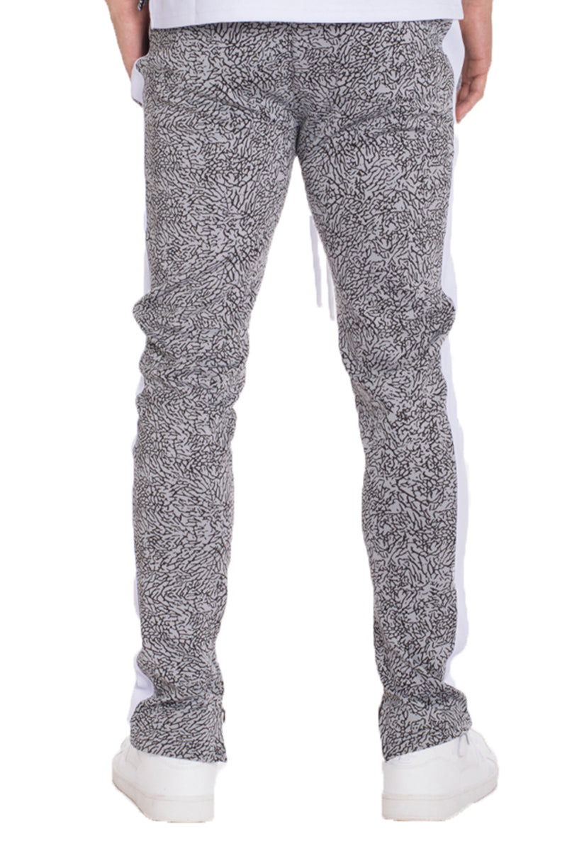 TP0561 Elephant Print Side Stripe Track Pants