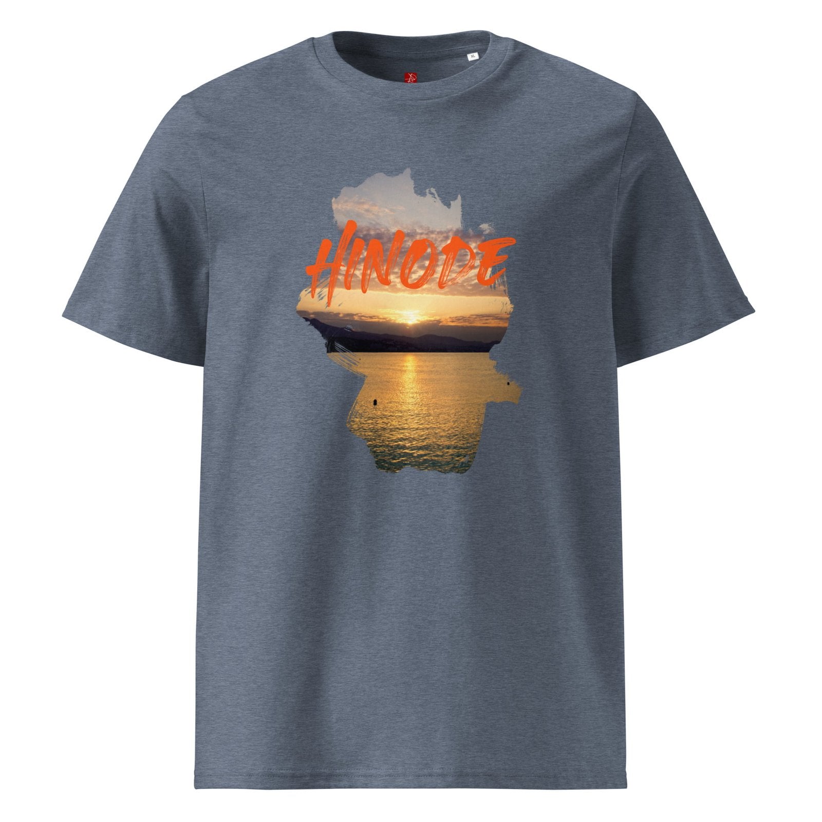 GOTS Organic Cotton T-Shirt – “Hinode” Sunrise Ocean Design
