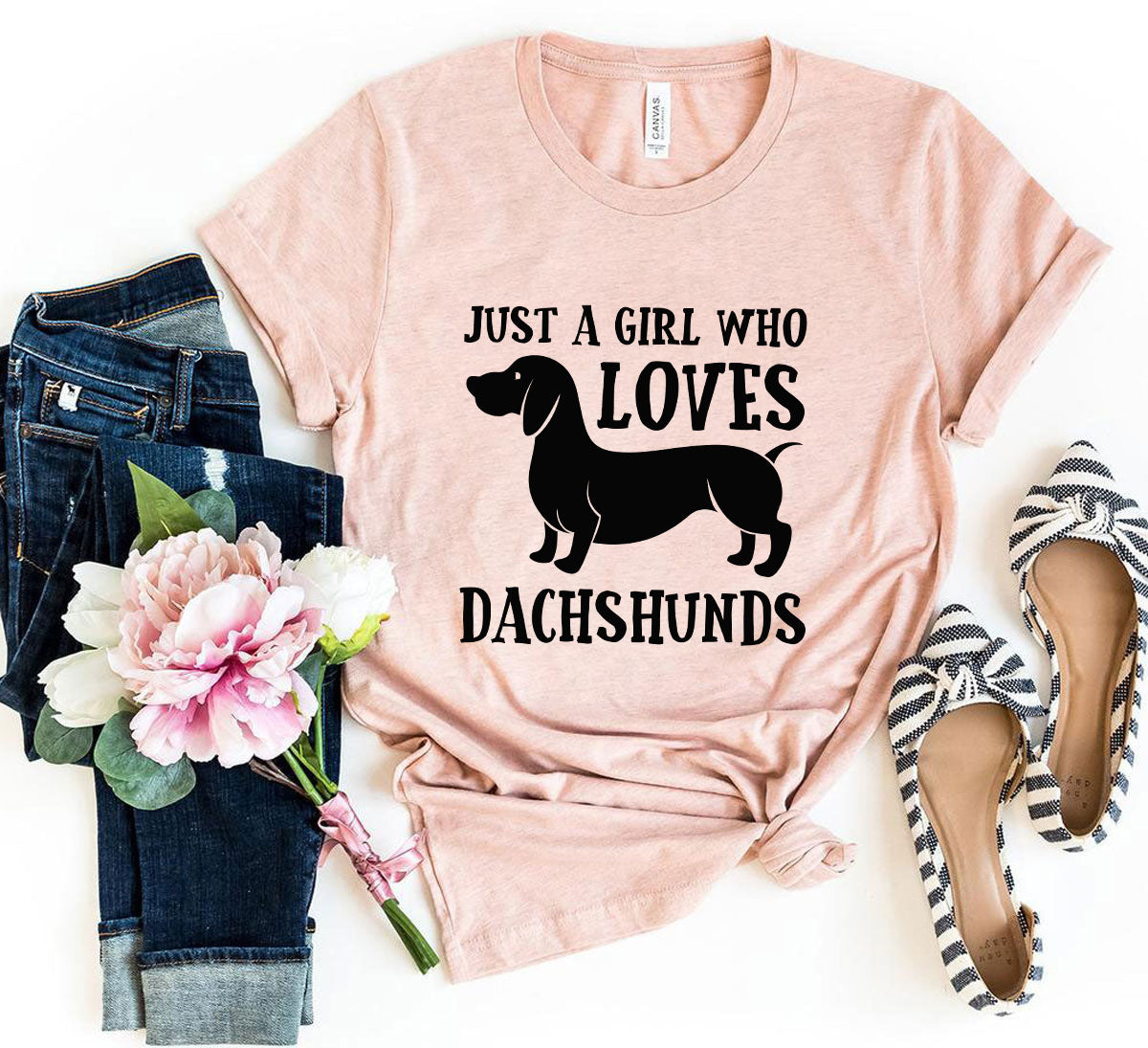 DT0520 Just A Girl Who Loves Dachshunds Shirt