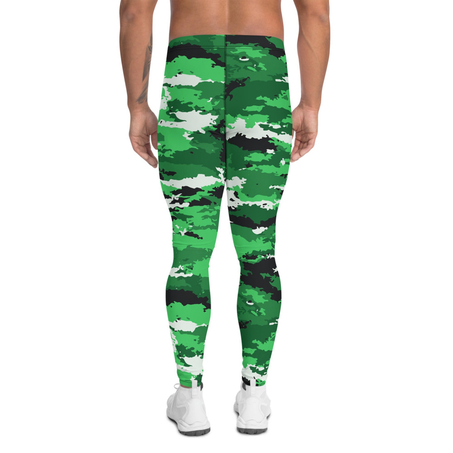 Green Camo Leggings for Men