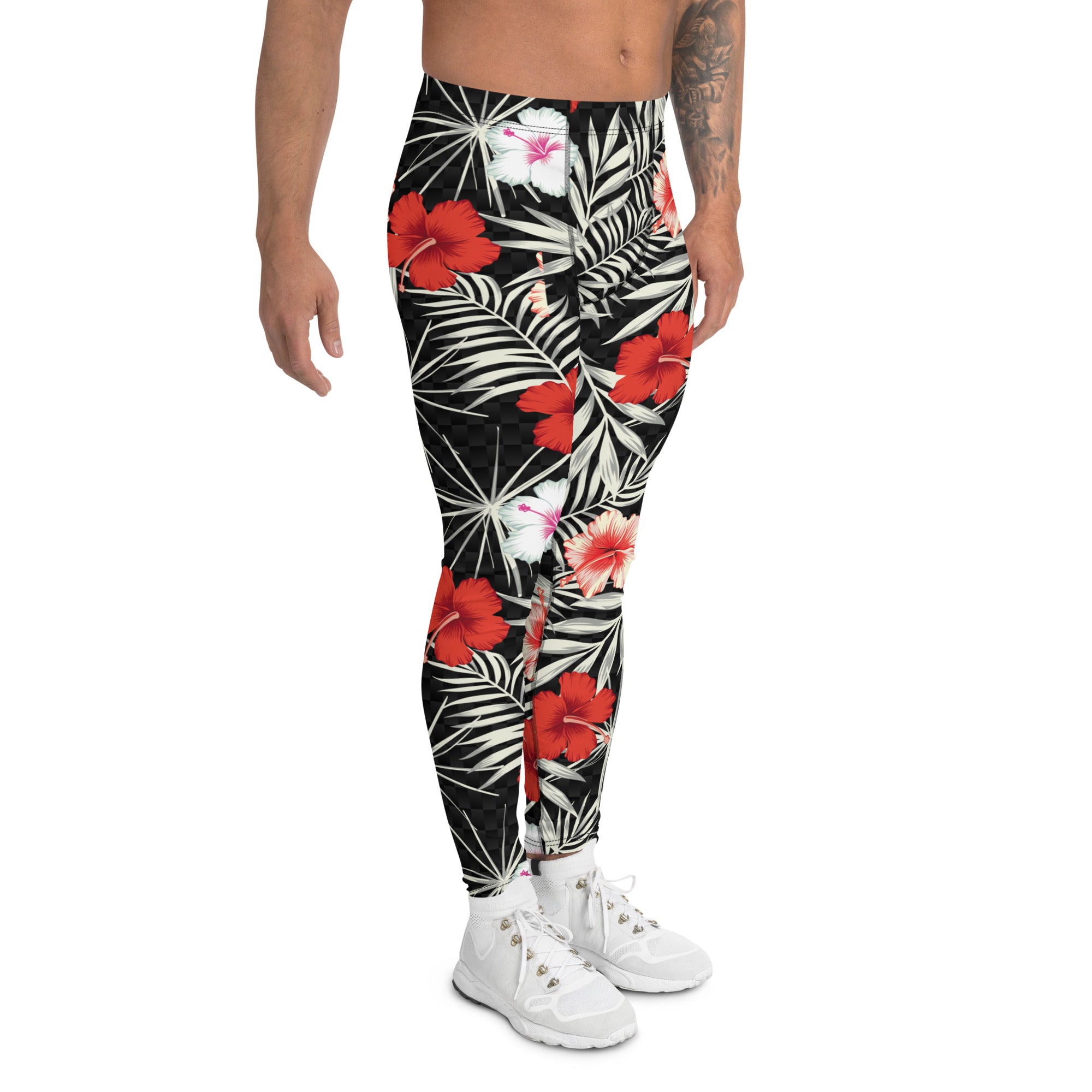 Hawaii Hibiscus Leggings for Men