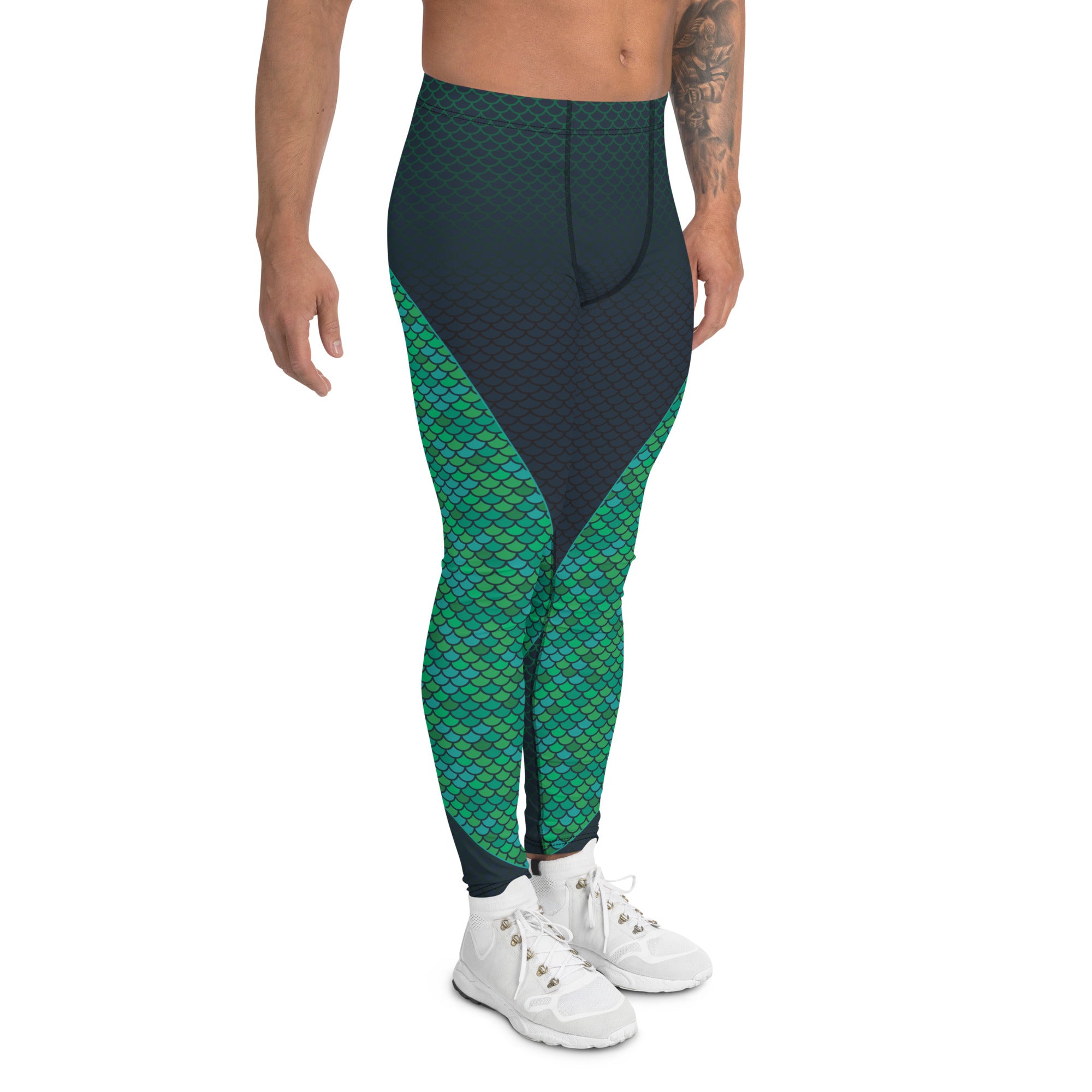 Green Mermaid Leggings for Men