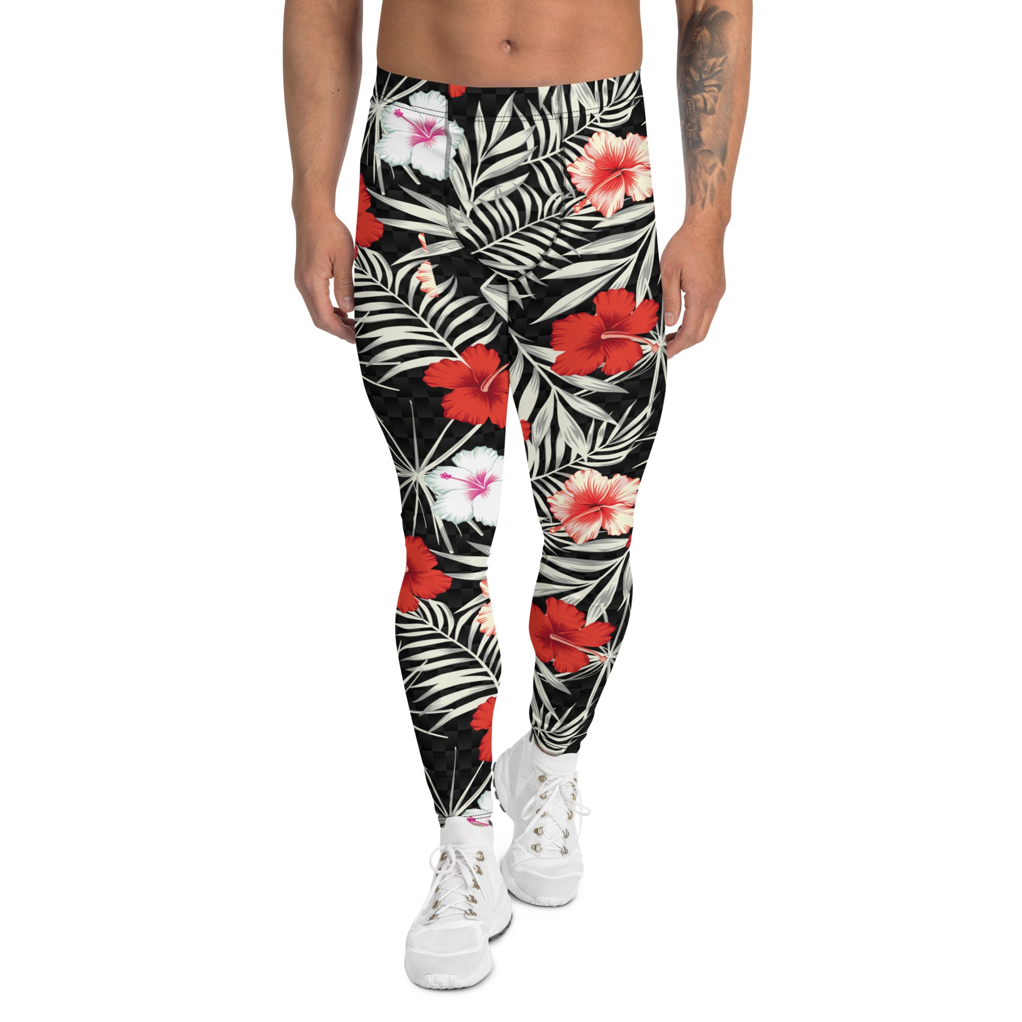 Hawaii Hibiscus Leggings for Men