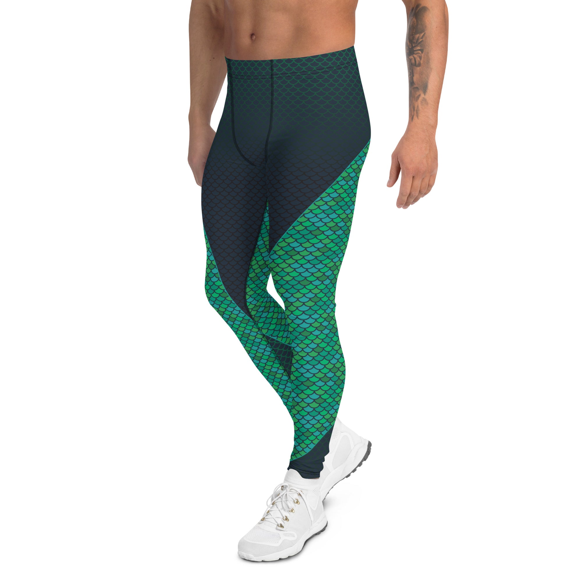 Green Mermaid Leggings for Men