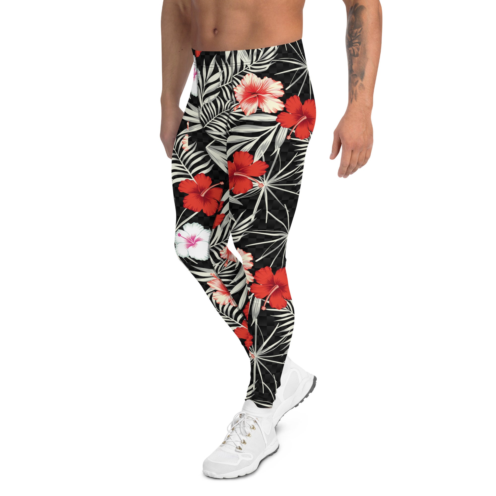 Hawaii Hibiscus Leggings for Men
