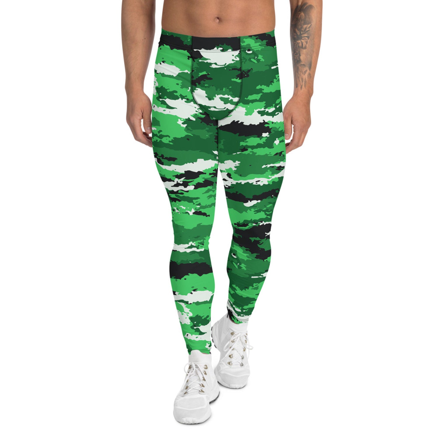 Green Camo Leggings for Men