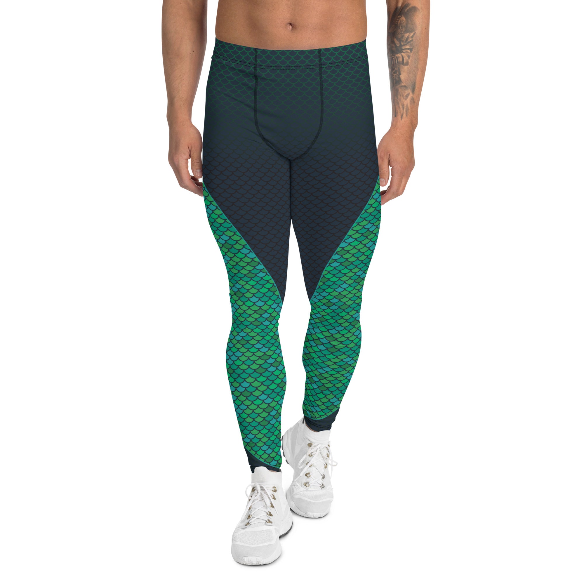 Green Mermaid Leggings for Men