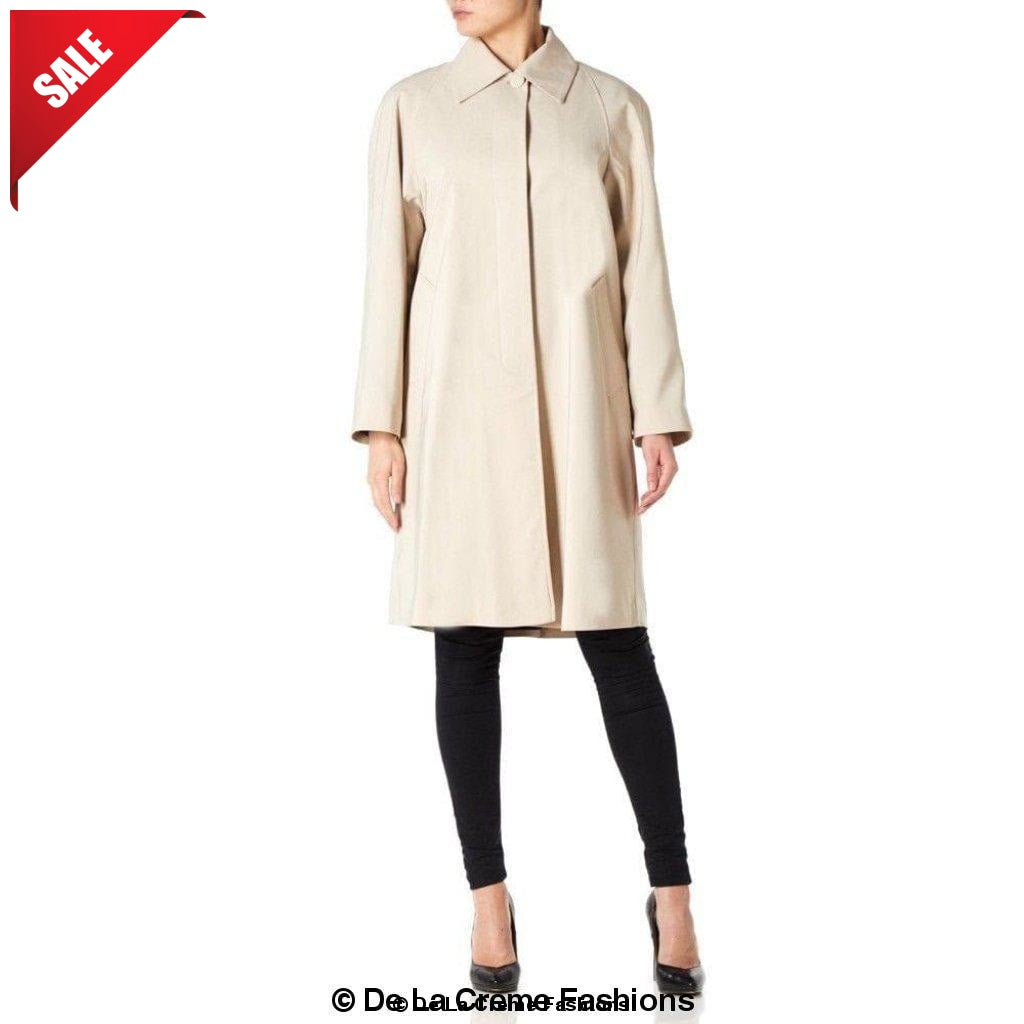 De La Creme Womens Oversized Knee Length Swing Coat