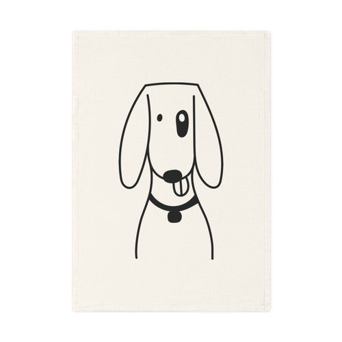 Foxhound dog Cotton Tea Towel, 50 x 70 cm, organic cotton,
