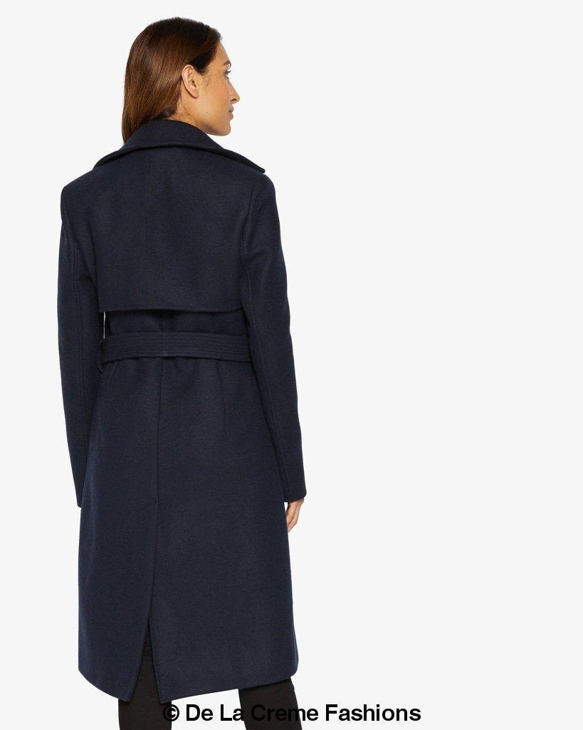 Dina Lapel Collar Duster Coat With Belt