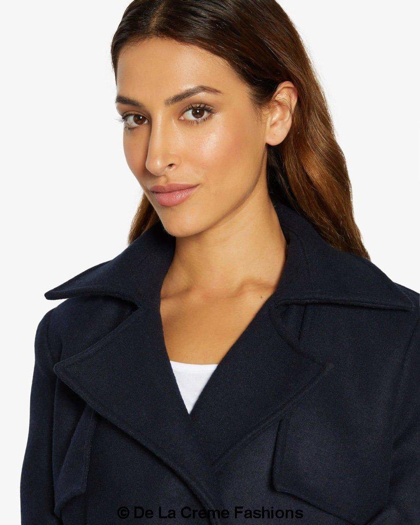 Dina Lapel Collar Duster Coat With Belt
