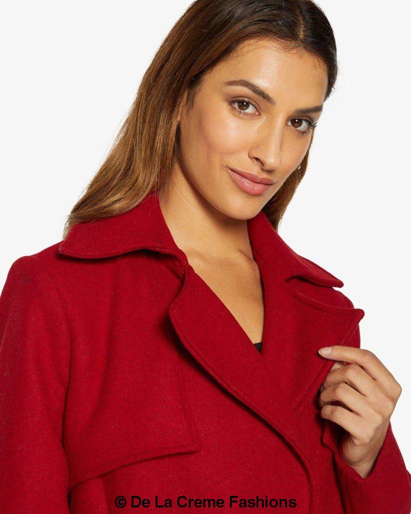 Dina Lapel Collar Duster Coat With Belt