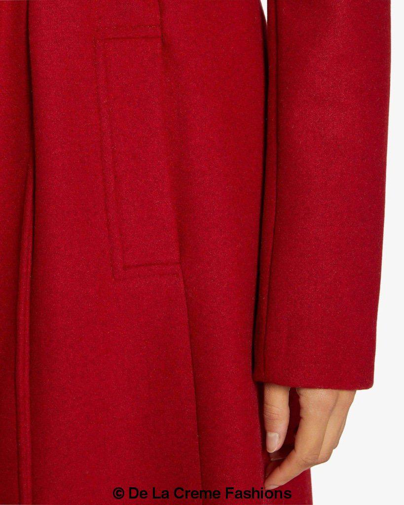 Dina Lapel Collar Duster Coat With Belt