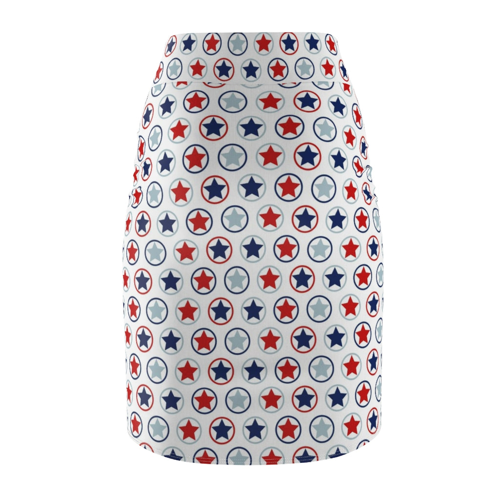Womens Skirt, Stars and Stripes Pencil Skirt, 94158
